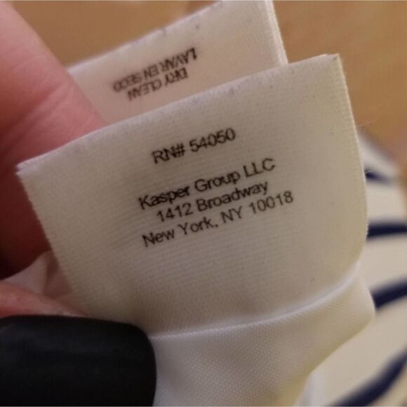 Nine West Royal Denim Nautical Fit & Flare Dress - Picture 8 of 9